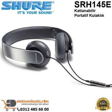 Shure SRH145E Katlanabilir Portatif Kulaklık