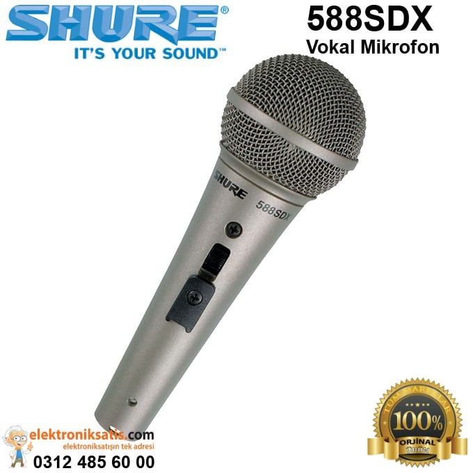 Shure 588SDX Dinamik Vokal Mikrofon