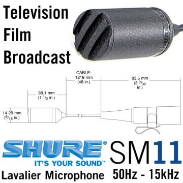 Shure SM11 Yaka Mikrofonu