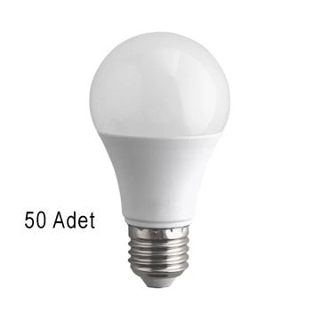 Noas 3200 Kelvin 9 Watt Led Ampul E-27 Günışığı - 50 Adet Toptan Paket