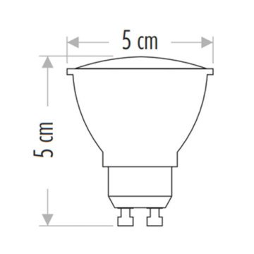 Noas 7 W Çanak Spot Led Ampul MR16 G5.3 Beyaz Işık YL91-1671