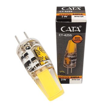 Cata 3W Led Kapsül Ampul G4 12V Beyaz Işık CT 4255