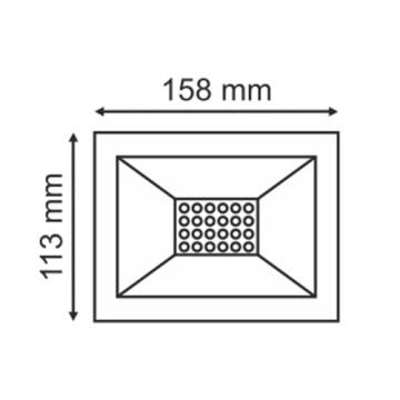 Helios 30W Beyaz Işık Smd Led Projektör HS-3814