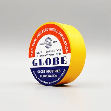 Globe 19mm x 10mt. Pvc Elektrik Izole Bant Sarı Izolasyon Bandı