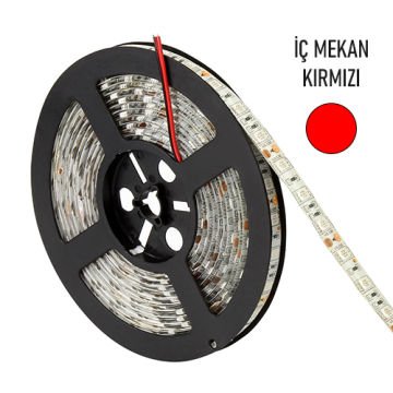 İç Mekan Şerit Led Cata 12V Kırmızı 5 Metre Paket CT4482