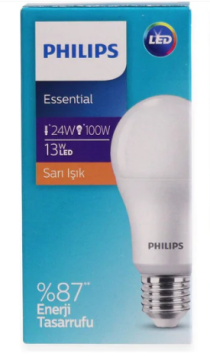 Philips 13W E27 3000K Gün Işığı Essential Led Ampul