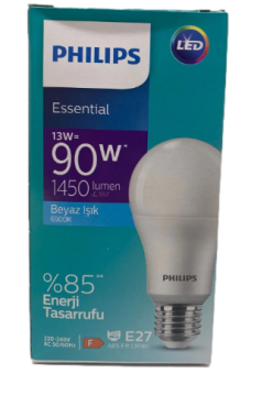 Philips 13W E27 6500K Beyaz Işık Essential Led Ampul