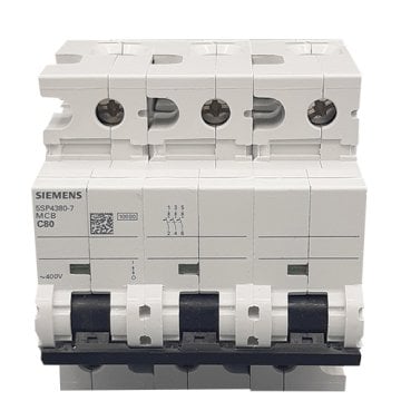 Üç Fazlı Otomat Siemens C 3X80 Amper Sigorta 5SP4380-7