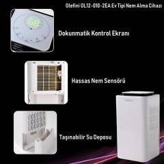 Olefini Ol12-010-2EA Ev Tipi 12 Lt.Nem Alma Cihazı