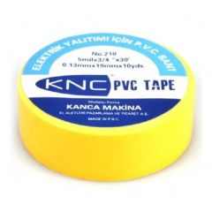 KNC Sarı PVC Elekrikçi Bandı, 500 Adet
