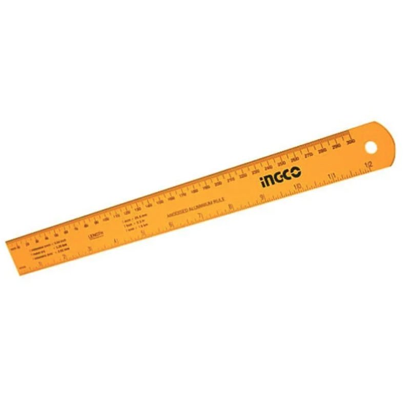 Ingco ING-HSR23002 30cm Alüminyum Cetvel, 10 Adet