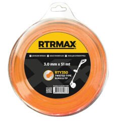 RTRMAX RTY350 3,0mmx51m Turuncu Burgulu Tırpan Misinası, 20 Adet