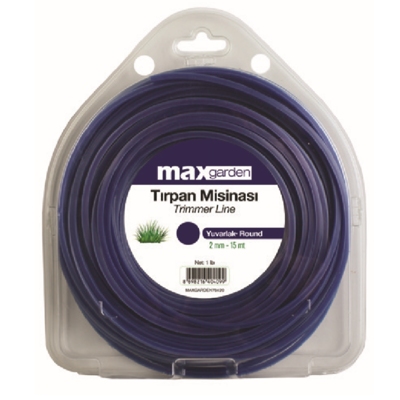 Maxgarden 73420 2mm-15 Metre Yuvarlak Tırpan Misinası