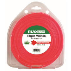 Maxgarden 73424 2.4mm 6 Köşe 70 Metre Tırpan Misinası