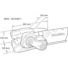 Makita 9911 Tank Zımpara