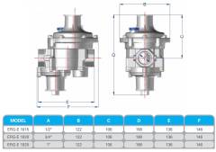 Eska 3/4'' Emniyet Kapatmalı Gaz Basınç Shut-Off  Regülatörleri