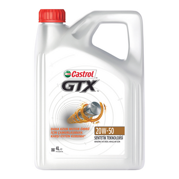 Castrol GTX 20W-50 Motor Yağı 4 Lt