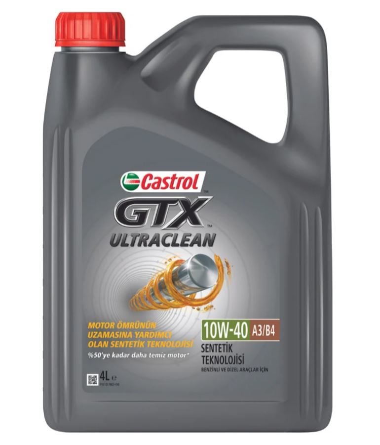 Castrol GTX Ultraclean 10W-40 Motor Yağı 4 Lt