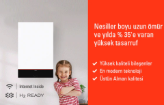 Viessmann Vitodens 111-W B1LF 32 kW 46 litre entegre boylerli yoğuşmalı kombi