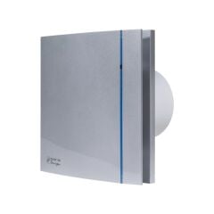 SOLER & PALAU SILENT-100 CZ SILVER DESIGN 85 m3/h MİNİ AKSİYEL FAN (krom renk, pilot lamba, geri tepme ventili)