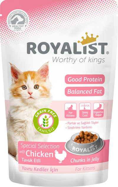 03373 ROYALIST TAVUKLU YAVRU KEDİ KONSERVESİ 85 GR 24 LÜ