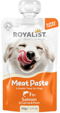 03770 ROYALIST  MEAT PASTE DOG SALMON & CARROT & PEAS 90 GR