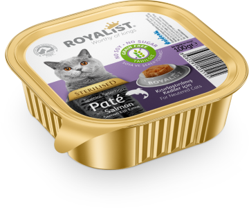 03610 ROYALİST KEDİ SOMONLU STERİL EZME 100 GR