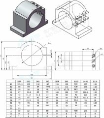 Spindle Motor Bağlantı holder Q80mm