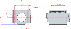 30mm SCE Lineer Yataklı Rulman