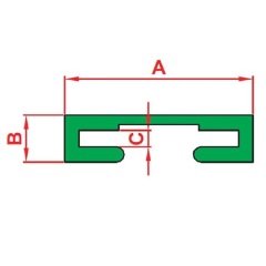 40'lık Yan Bariyer Plastiği (10x40)