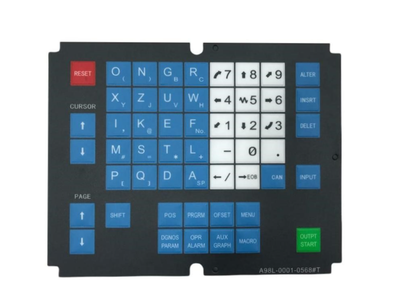 A98L-0001-0568#M Silikon Fanuc cnc işleme merkezi tuş takımı