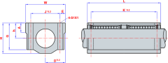 16mm UZUN SCE Lineer Yataklı Rulman