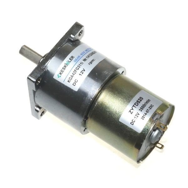 KGA-42 12V 60Rpm/520 Redüktörlü Dc Motor