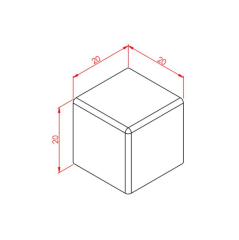 KARE KAPAK 20X20