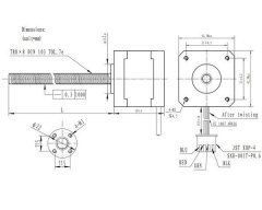 Nema 17 Step Motor  18cm Vidalı