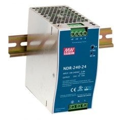 NDR-240-24  24 volt   DC 10Aray tipi meanwell Güç Kaynağı