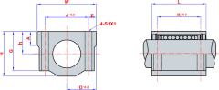 40mm SCE Lineer Yataklı Rulman