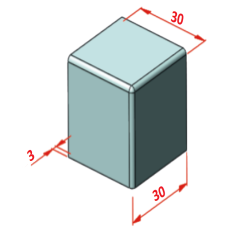 KARE KAPAK 30X30