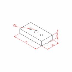 Delik Delme Aparatı  35x35 (AĞIR)