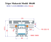 Trigerli Makaralı Modül 80x80