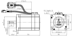 8nm enkoderli step motor cs-m23480