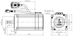 12nm enkoderli step motor cs-m234120