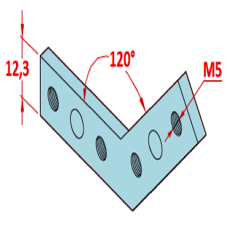 25x25 120° Bağlantı Parçası
