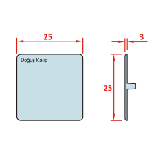 25x25 Profil Kapakları