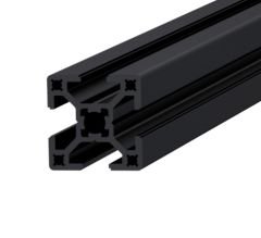 Sigma Profil Light 30x30 Siyah Eloksallı K8 (1metre)