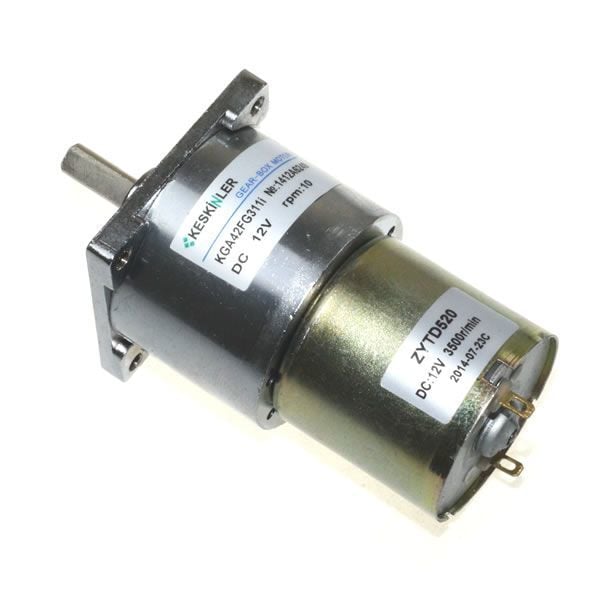 KGA-42 12V 790Rpm Redüktörlü Dc Motor