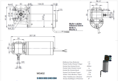 24 VOLT 230 RPM REDÜKTÖRLÜ DC MOTOR enkoderli