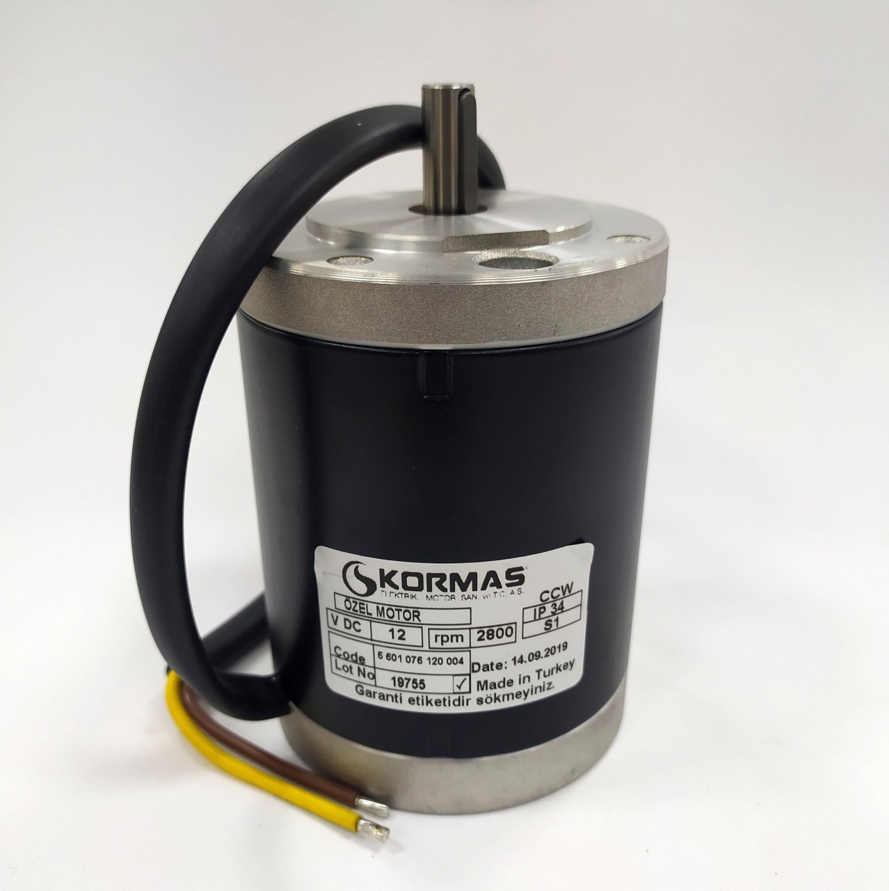 12 VOLT DC MOTOR 2800RPM 90WAT