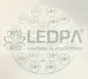 LDP16MT-1 , LDP 16MT-01 , 24 LED'Lİ RGB PCB , ÇAP165X1.4MM