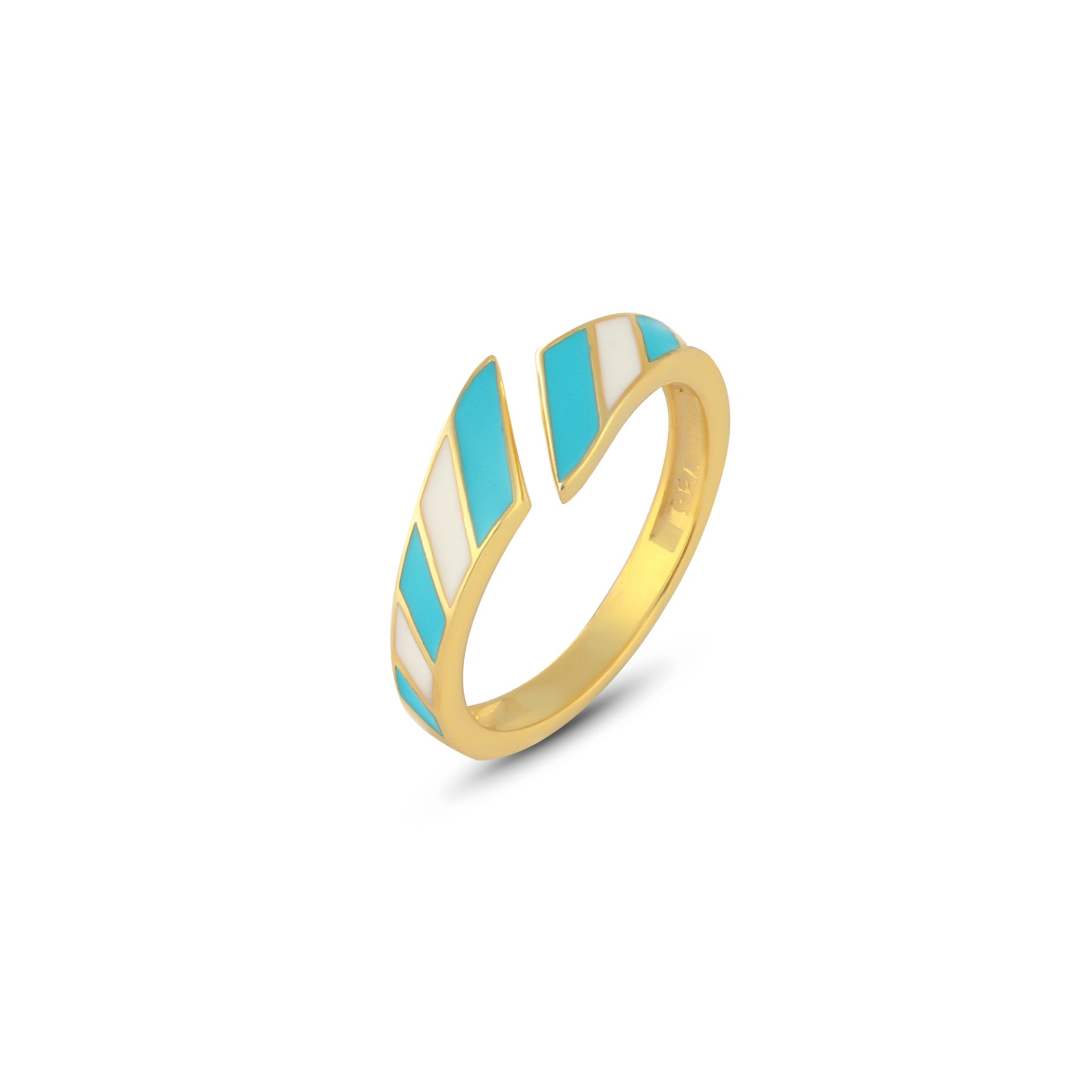Turquoise Slash Ring